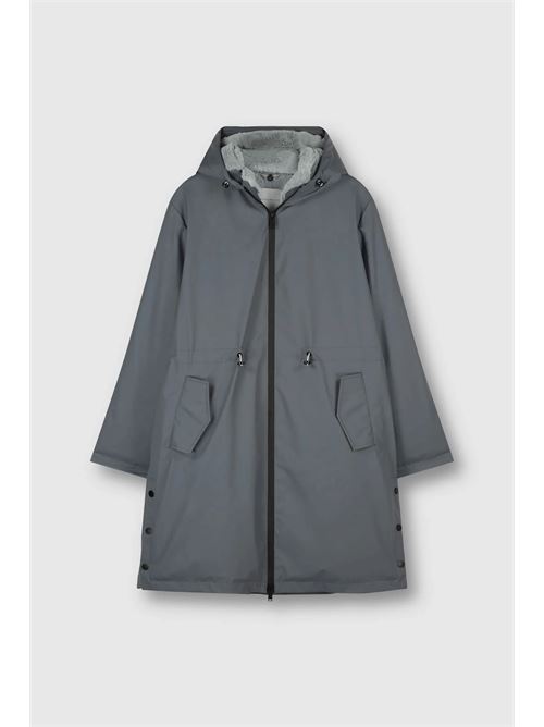 jiva impermeabile con cappuccio ed ecopelliccia RINO & PELLE | JIVA.7002310NIGHT BLUE HAZE